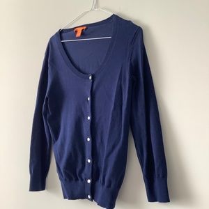 Joe Fresh Navy Blue Button-up Front Cardigan - XS